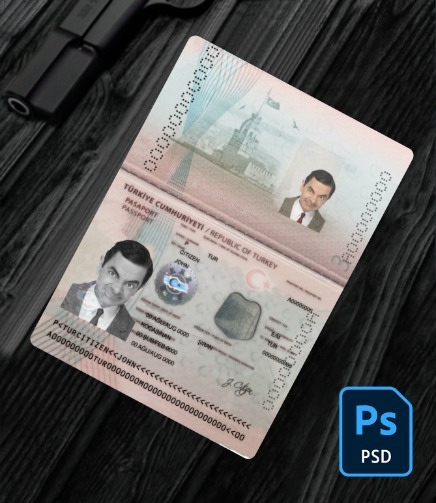 Turkey New Passport PSD